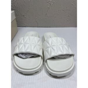 14TH & Union Tallin Women's Slide Sandal in White Size 9